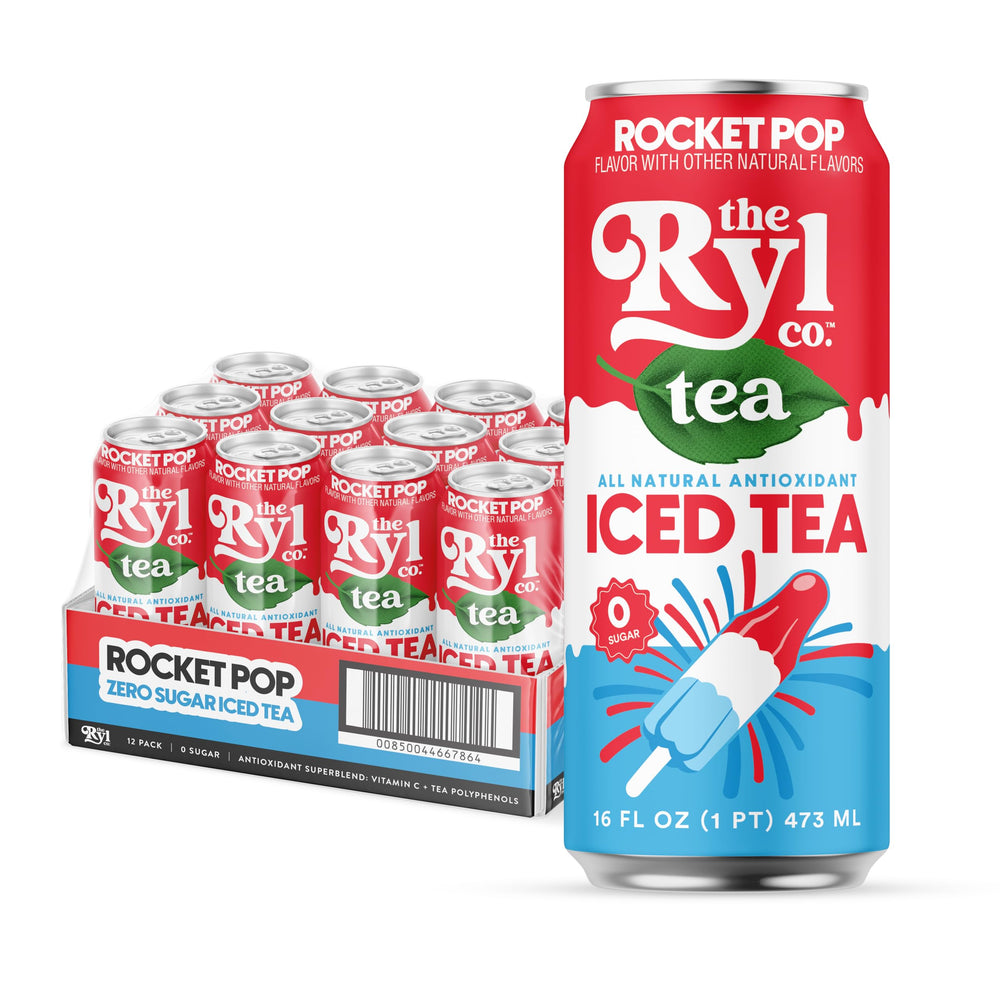 The Ryl Rocket Pop front can showing vibrant label and calorie free benefit