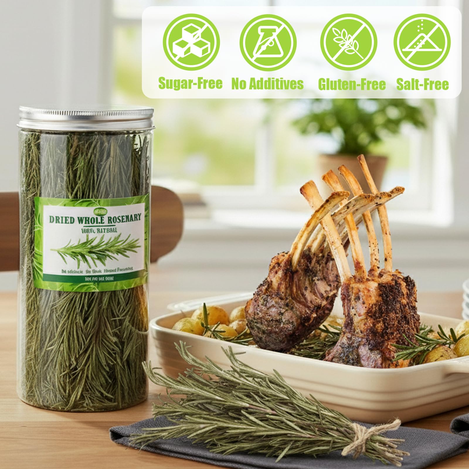 Rylenor rosemary sprig used as cocktail garnish, adds herbal fragrance