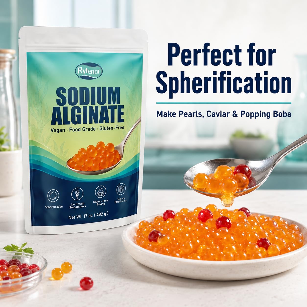 Rylenor ingredient label detail highlighting food-grade specifications and trust