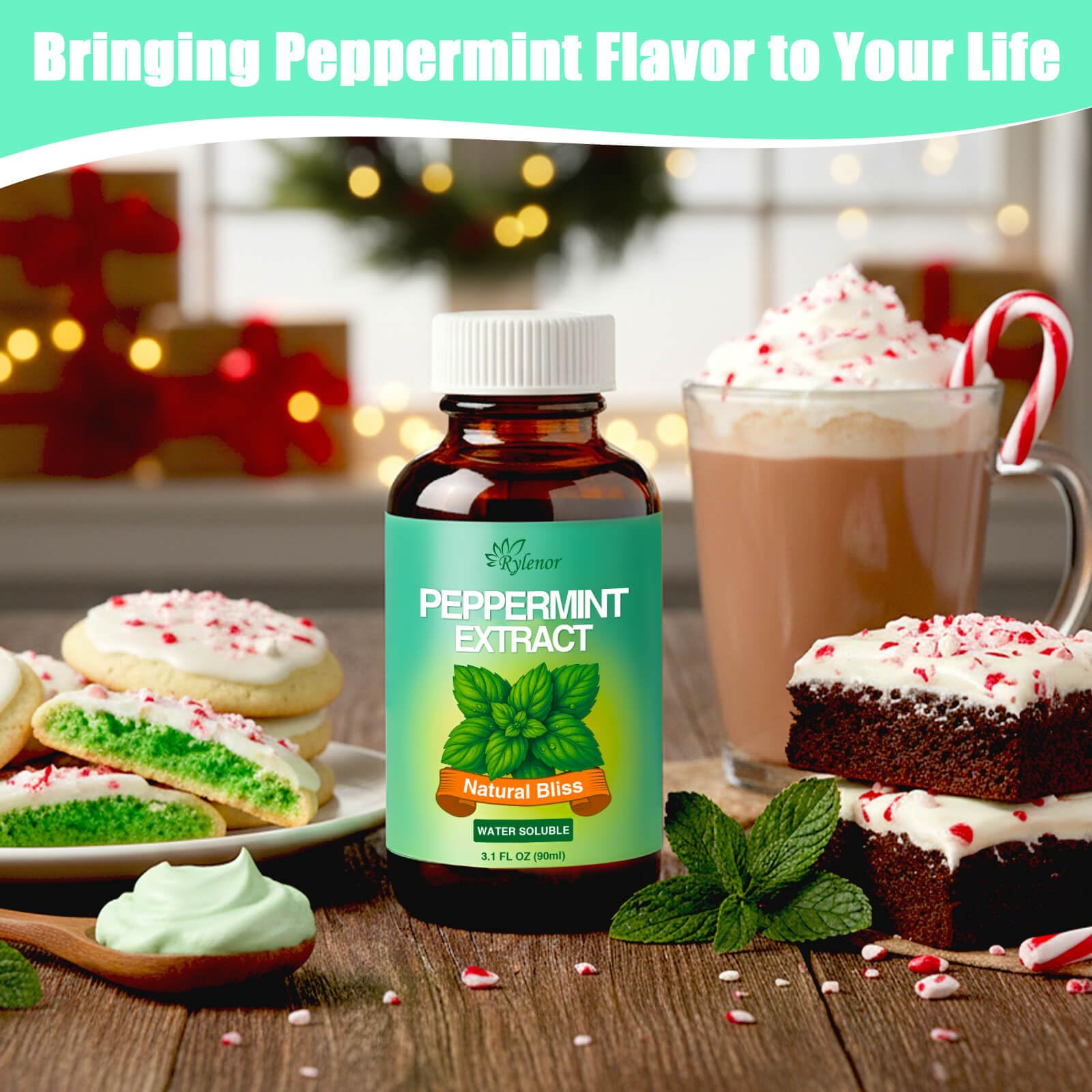 Rylenor peppermint extract close-up label clarity and ingredient reassurance