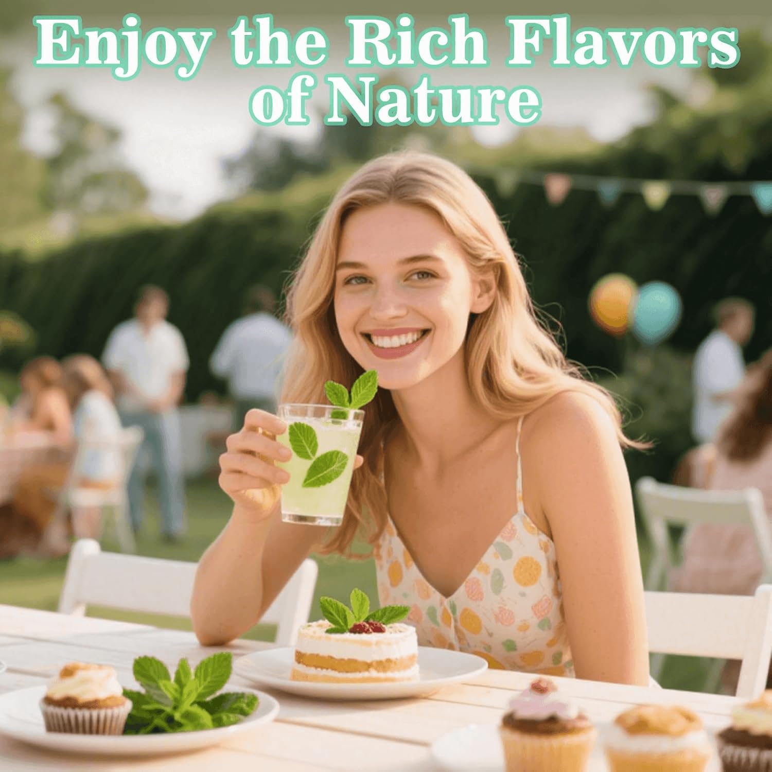 Rylenor peppermint extract pouring into a hot mug to quickly flavor drinks