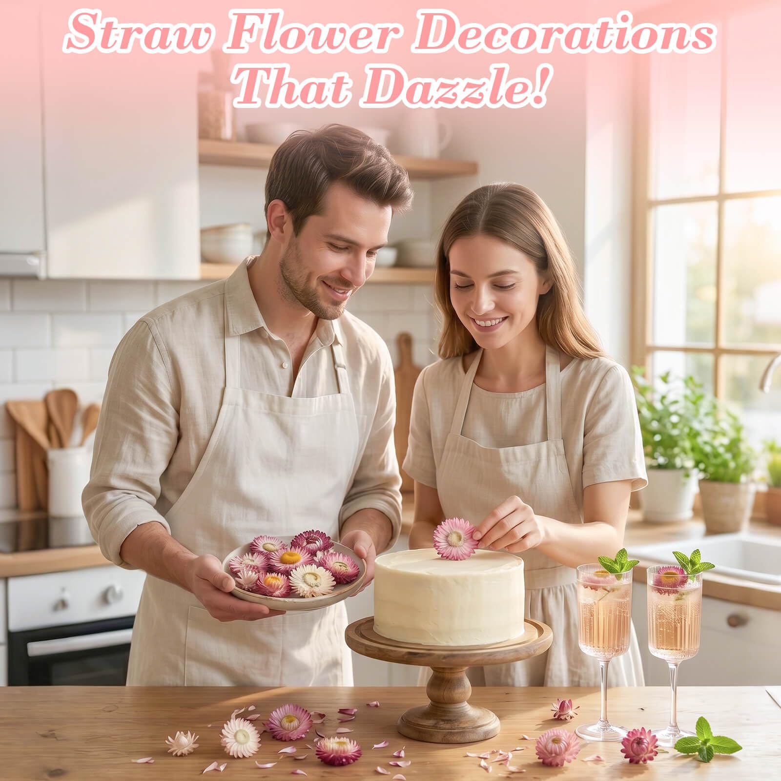 Rylenor flower used as a cake topper adding elegant visual appeal