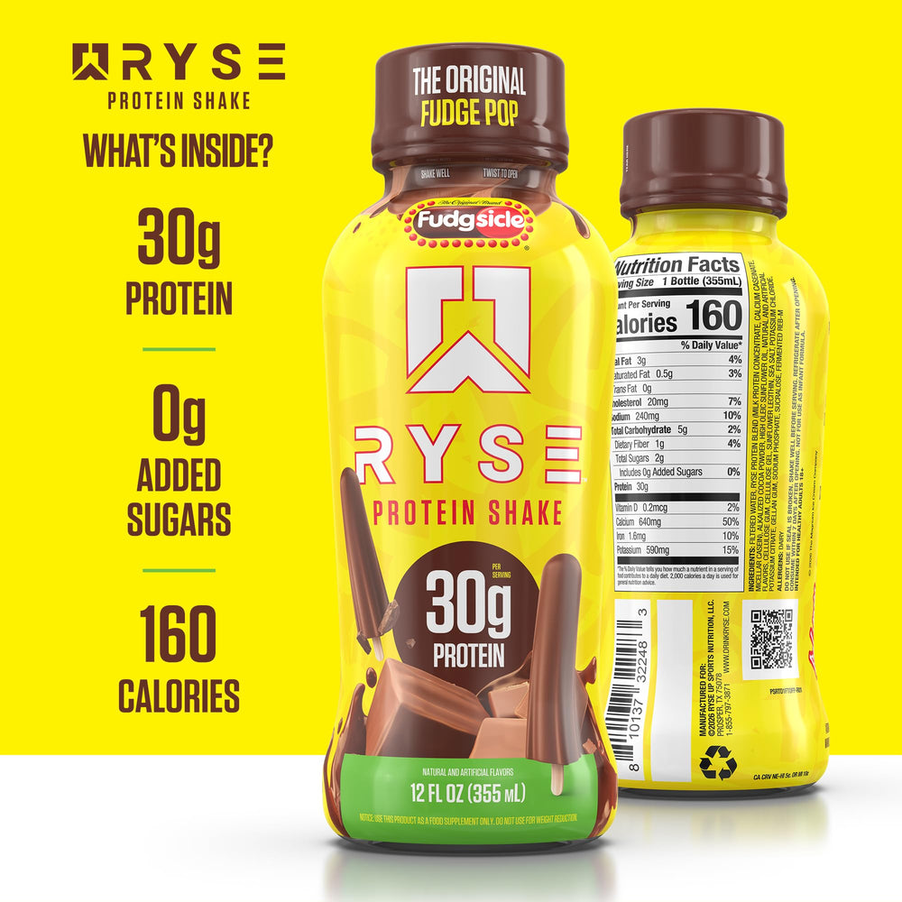 RYSE Up Supplements 12-pack in gym bag for post-workout convenience