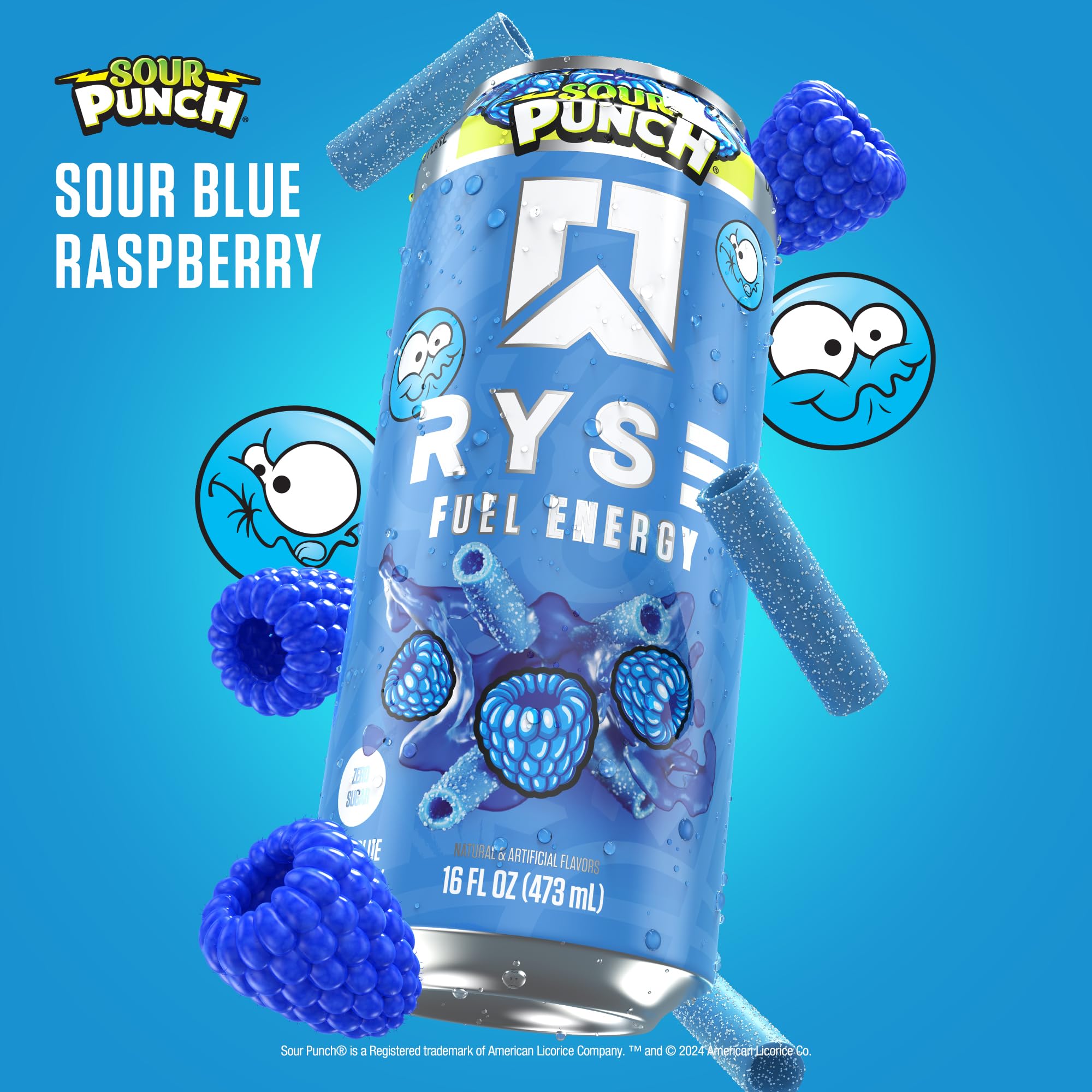 RYSE Up Supplements open can with pouring bubbles showing refreshing, crisp mouthfeel