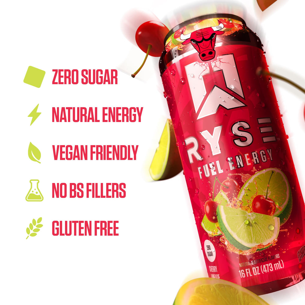 RYSE close-up bubbles and liquid texture highlighting smooth, steady energy