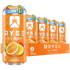 RYSE Up front can view showing SunnyD tangy branding and energizing look