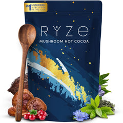 RYZE front packaging showing product name and 20 servings for easy identification