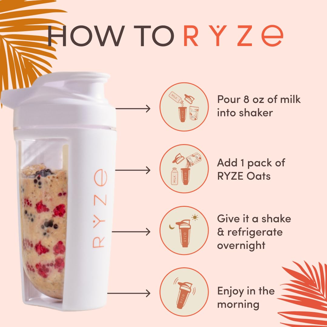 RYZE packet in hand showing single-serve size and portability