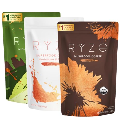 RYZE SUPERFOODS front packaging showing full bundle and convenience