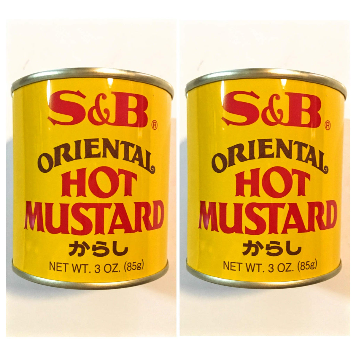 S&B front packaging tube showing label and two-pack convenience for portion control