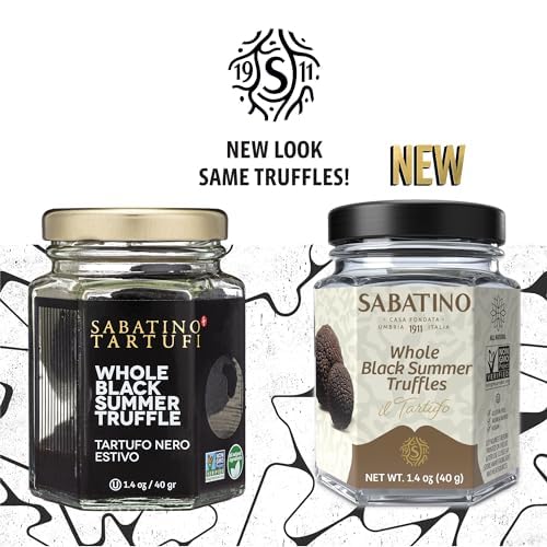 Sabatino Tartufi truffle next to teaspoon showing jar portioning for easy use