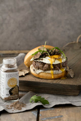 Sabatino Tartufi dusted over scrambled eggs enhancing breakfast flavor