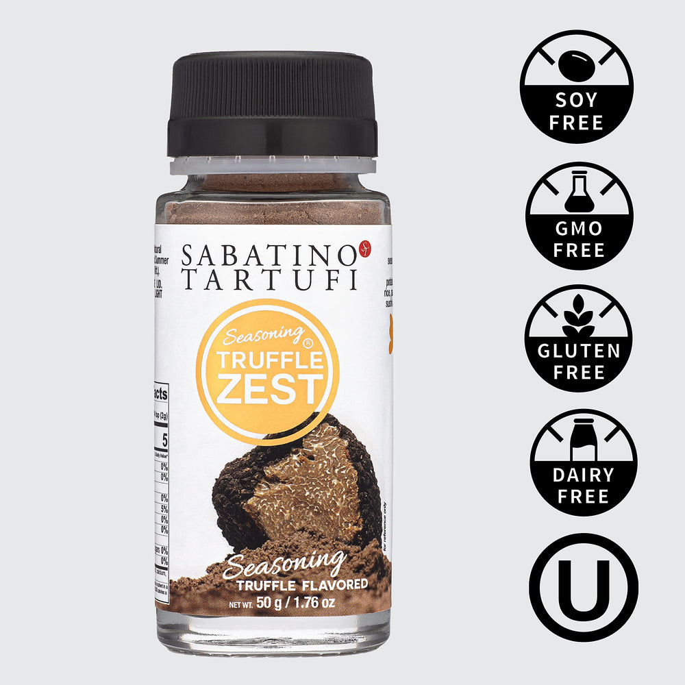 Sabatino Tartufi sprinkled on pasta for instant gourmet finish
