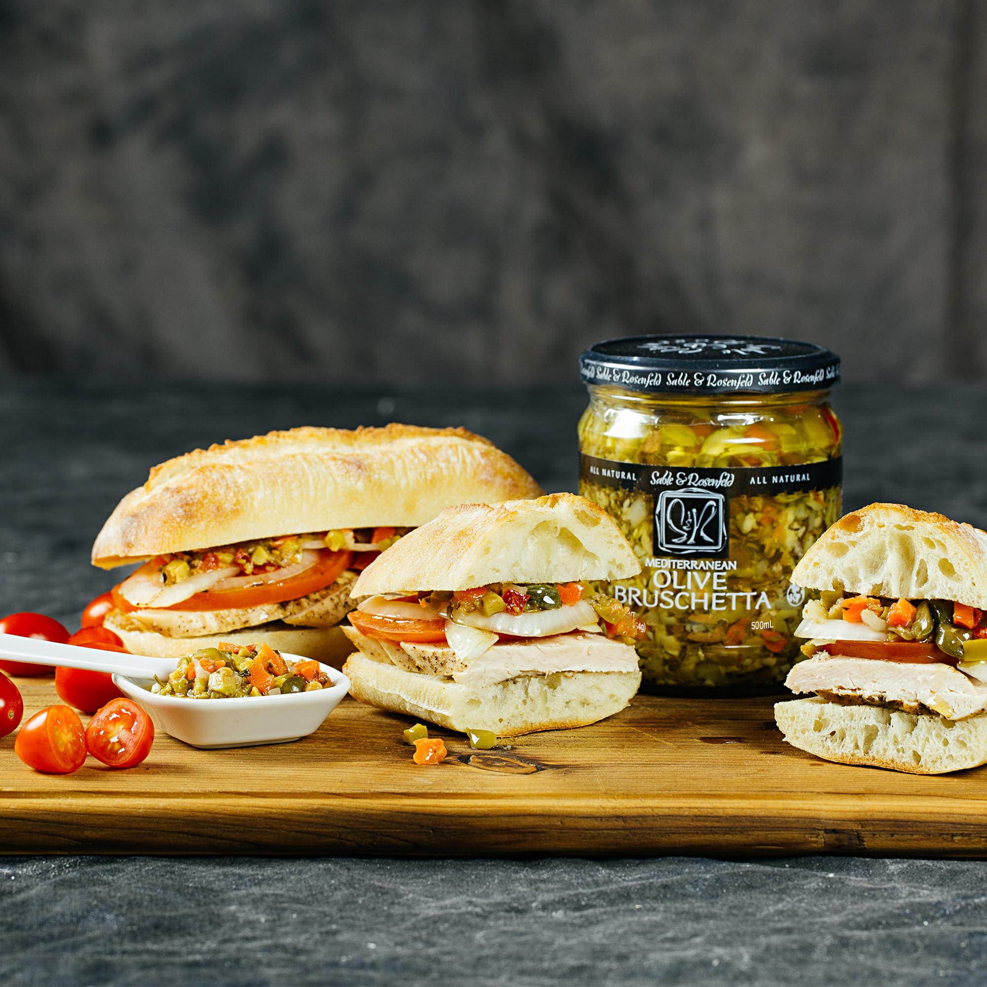 Sable & Rosenfeld spread on toasted baguette highlighting quick appetizer transformation