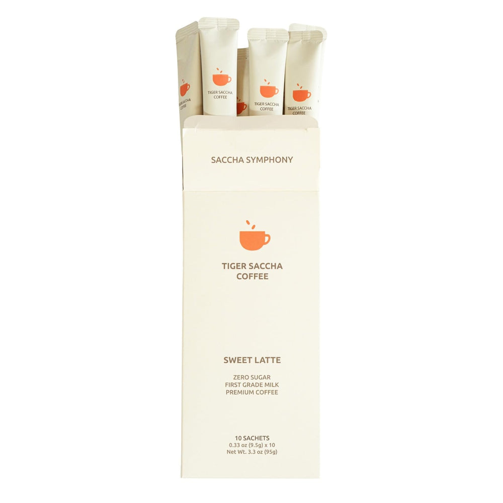 Saccha Symphony front packaging showing 10 sticks and benefits