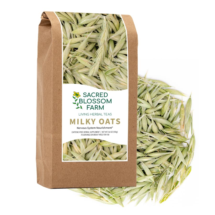 Sacred Blossom Farm front packaging showing net weight and single-source benefit