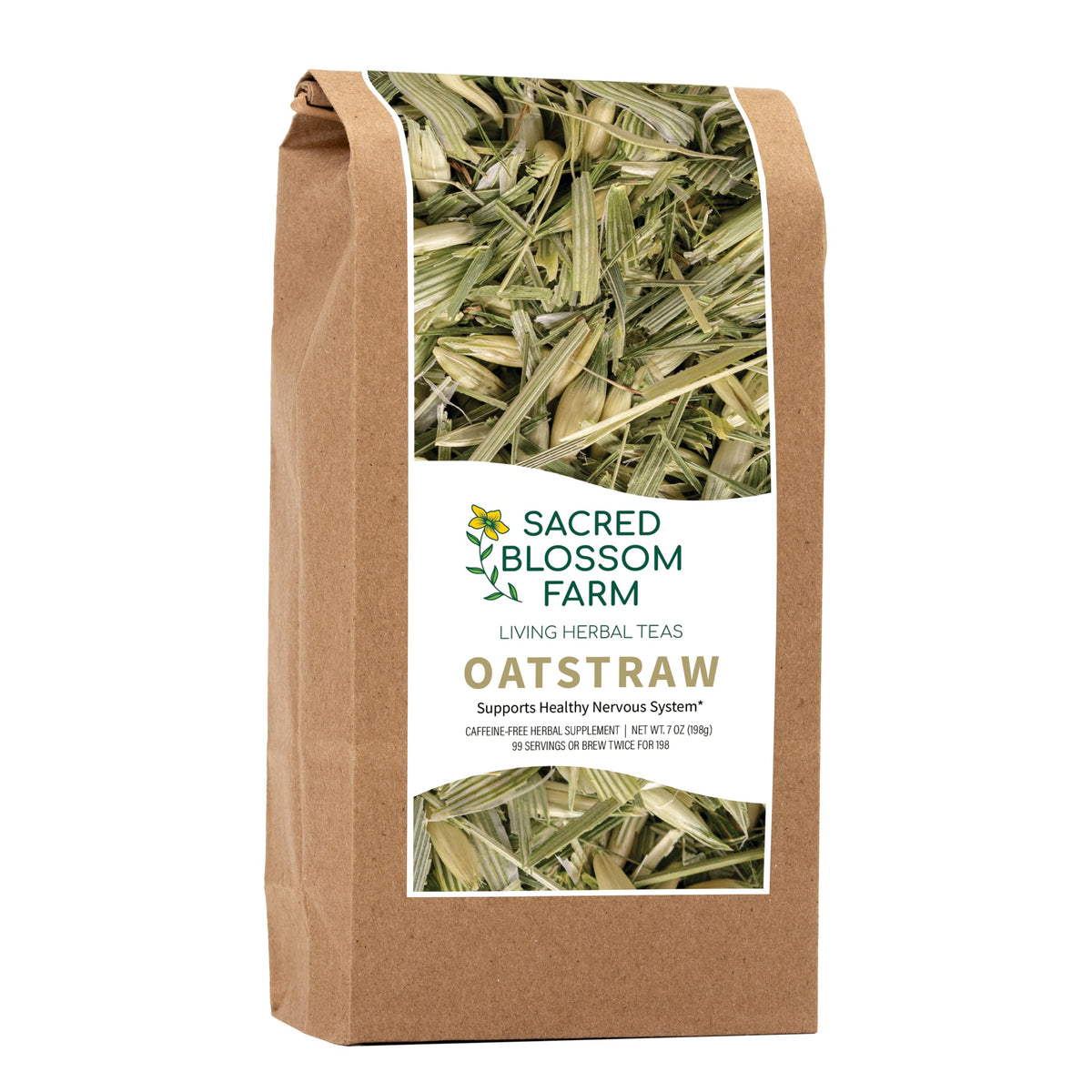 Sacred Blossom Farm front packaging showing product name and weight