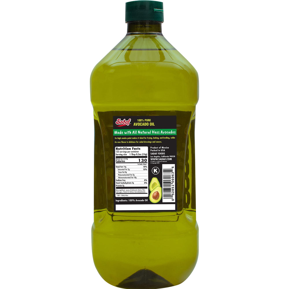 Sadaf avocado oil pouring close-up to show smooth texture and cooking use
