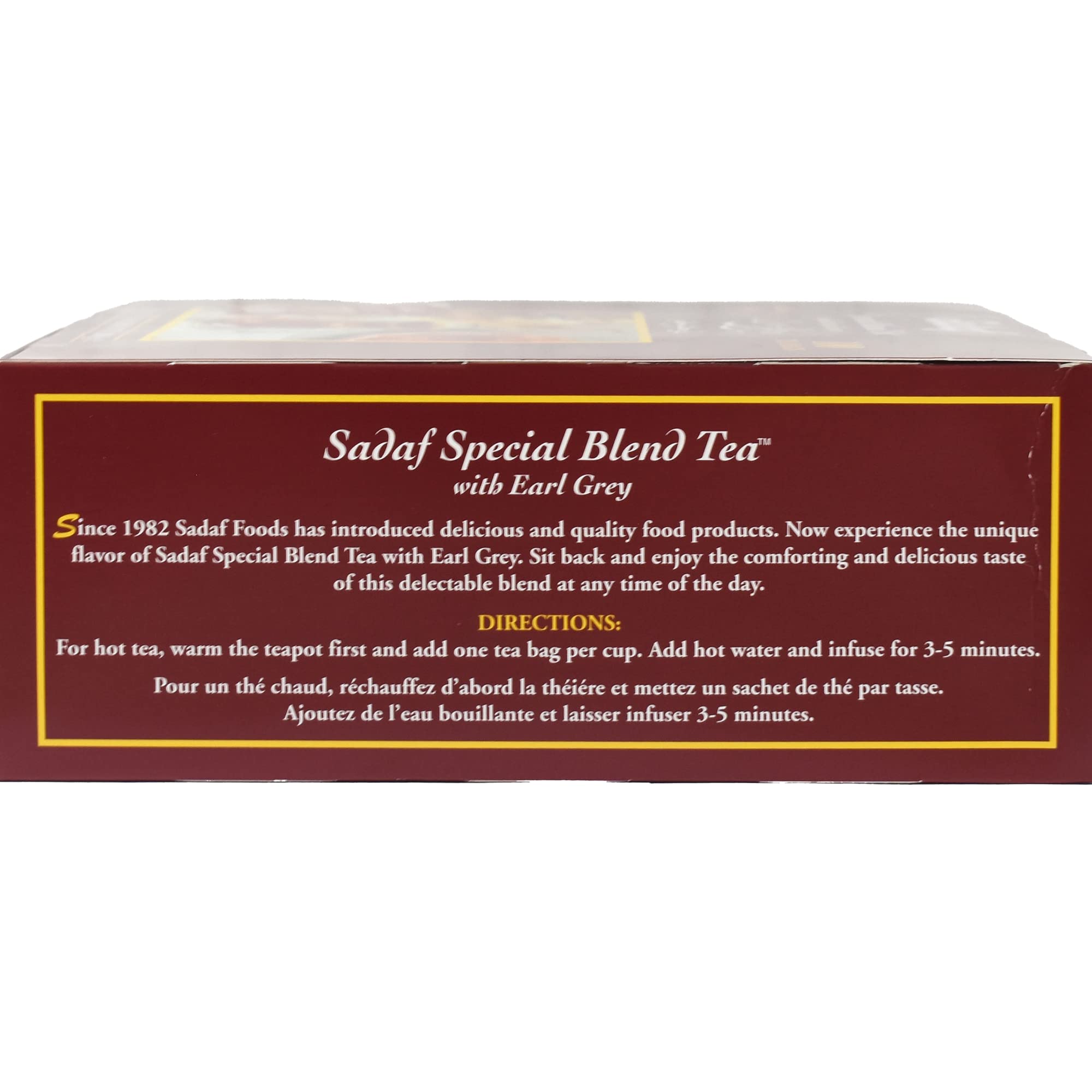 Sadaf pouring hot water over tea bag to steep for a flavorful cup