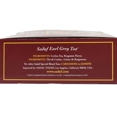 Sadaf teabag plant-fiber texture detail highlighting microplastic-free benefit