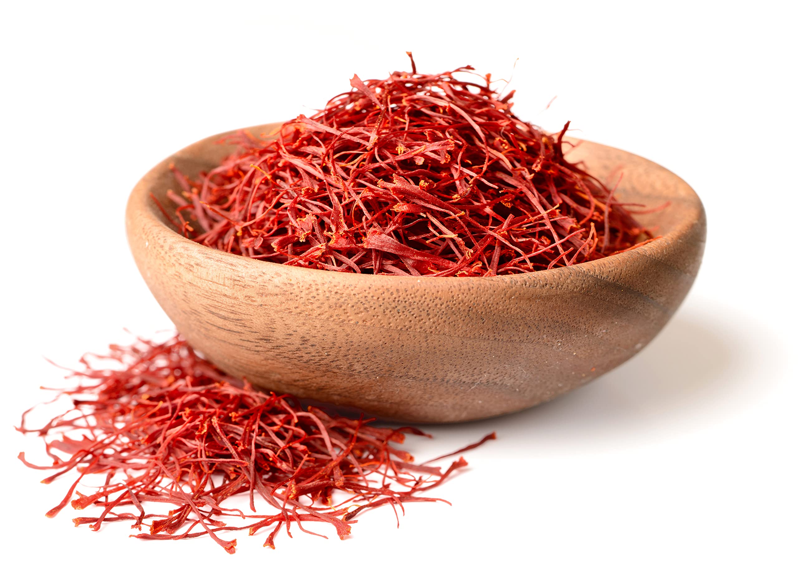 Sadaf saffron jar beside coin for scale showing compact premium portion