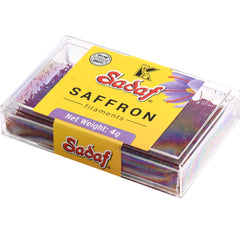 Sadaf saffron steeping in cup releasing rich color and aroma benefit