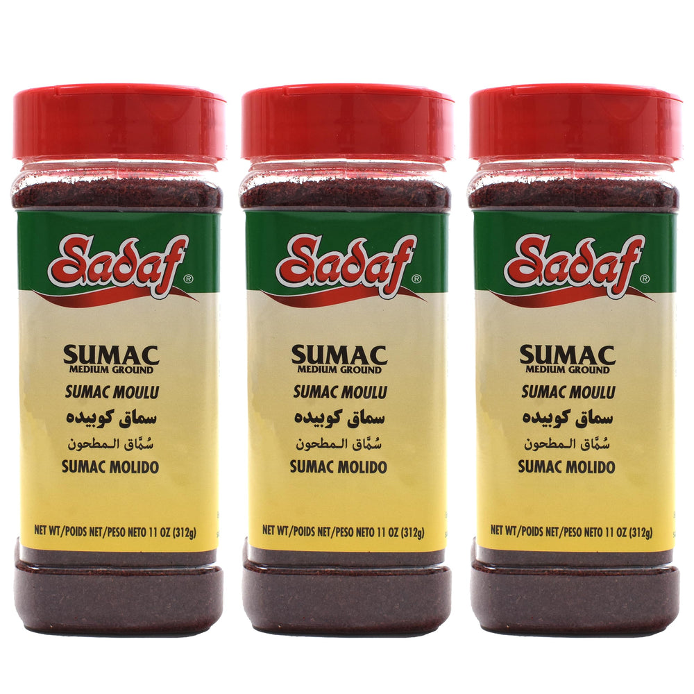 Sadaf sumac front bottle showing packaging and kosher seal, adds bright flavor