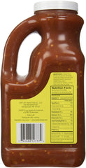 Sadie's hot salsa spooned on roast beef sandwich adding spicy flavor