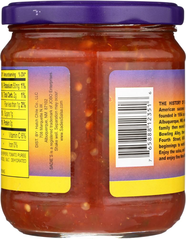 Sadie's salsa served with tortilla chips in a casual setting to show serving suggestion and shareability