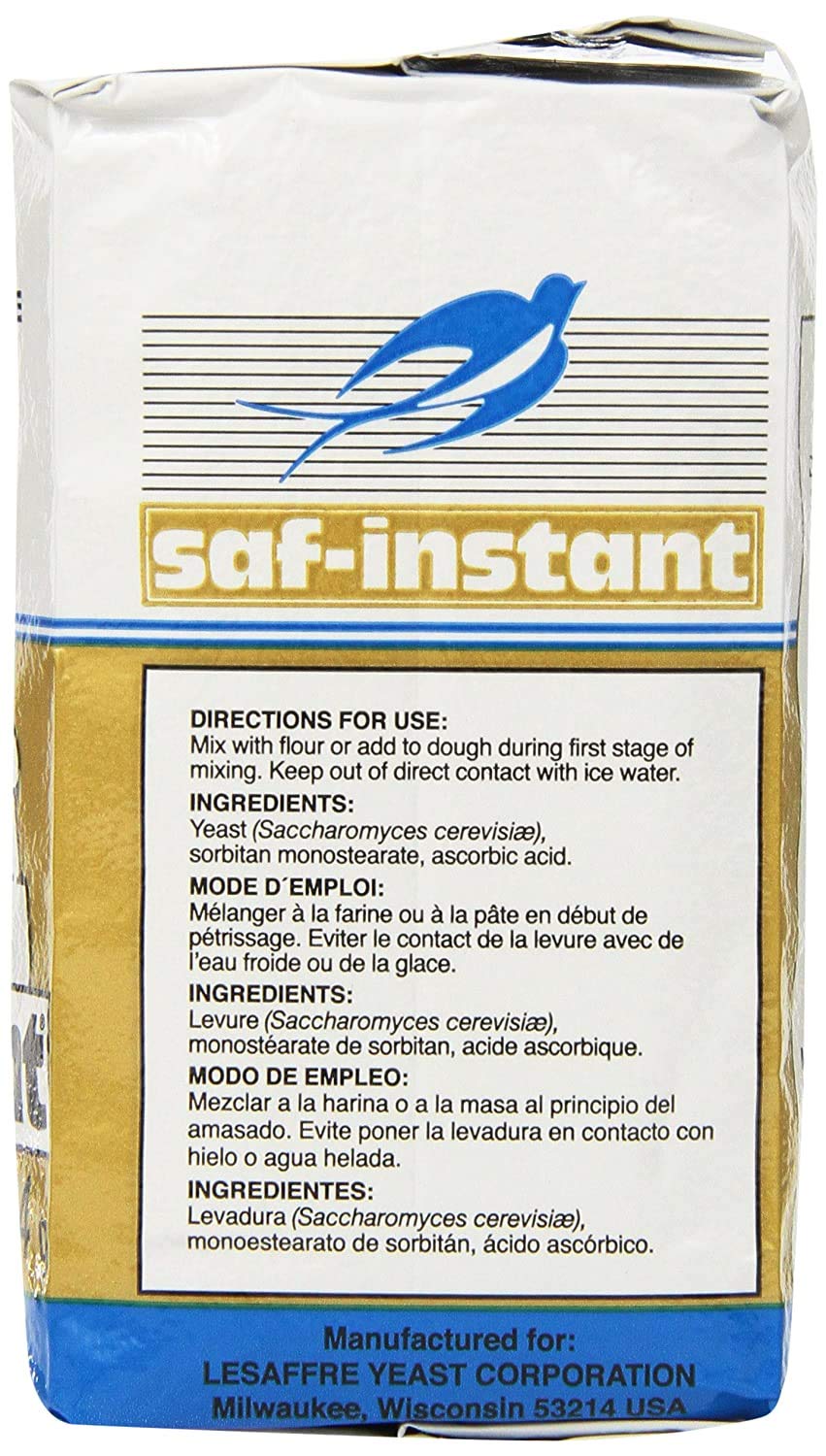 SAF vacuum-sealed foil brick packaging preserving yeast freshness and potency