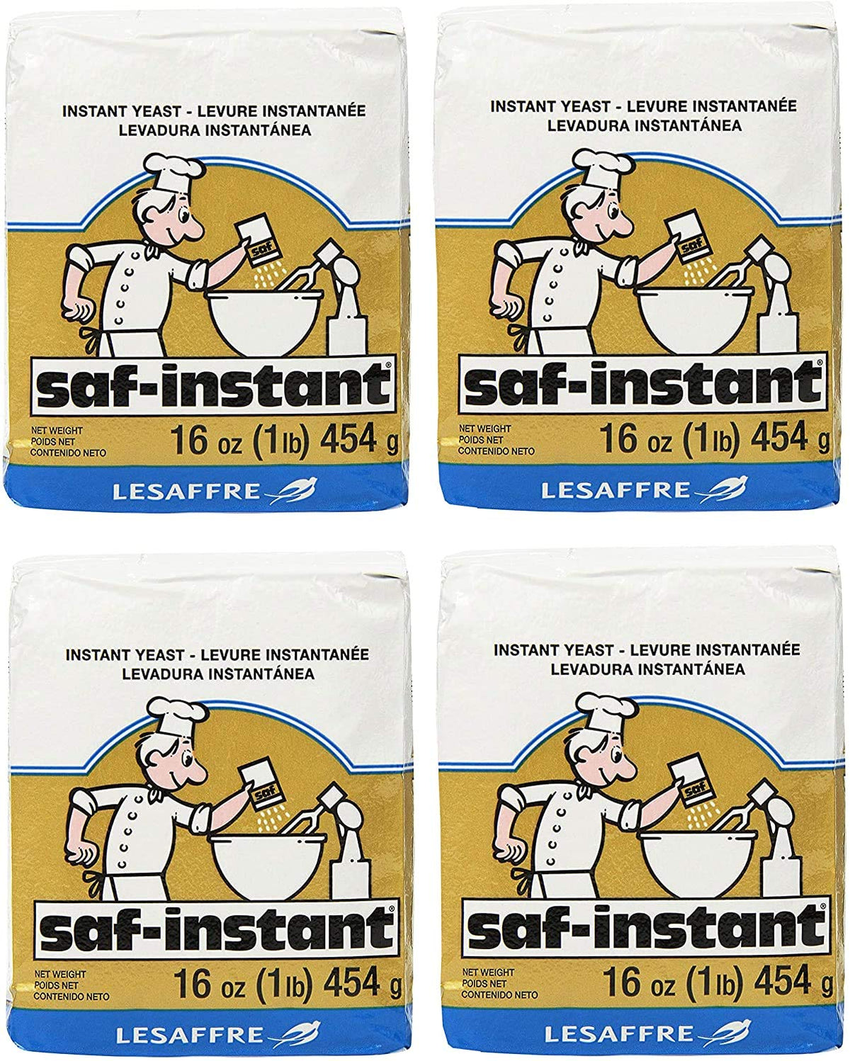 SAF front packaging showing 4 pound bag and branding for consistent baking