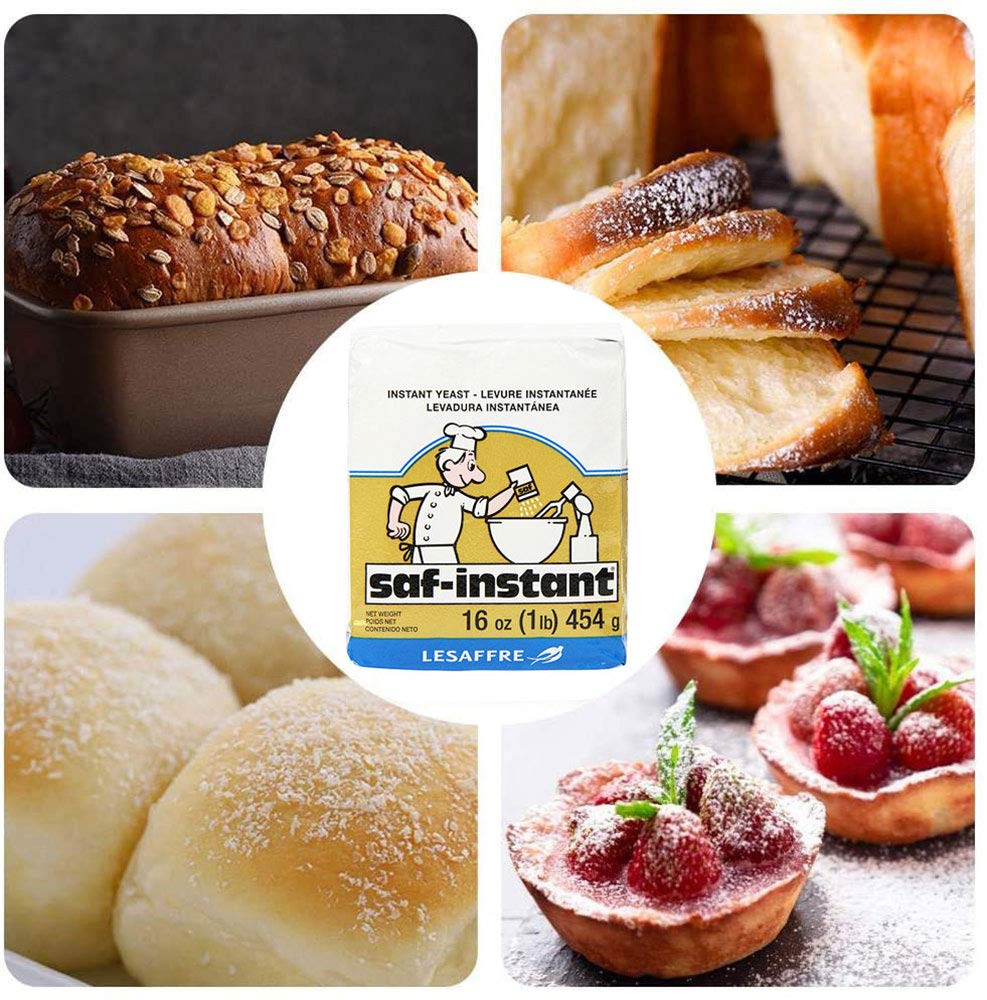SAF yeast mixed with dry ingredients ready for dough formation and reliable rise