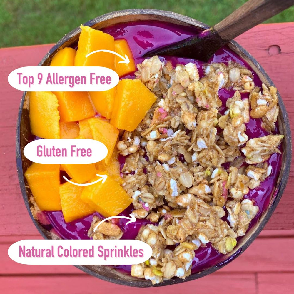 The Safe + Fair Food Company sprinkles detail adding colorful appeal