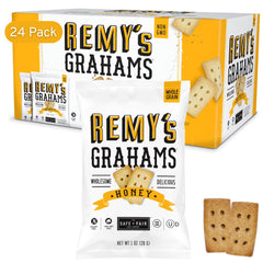 The Safe + Fair Food Company front packaging showing 24-count box and branding benefit