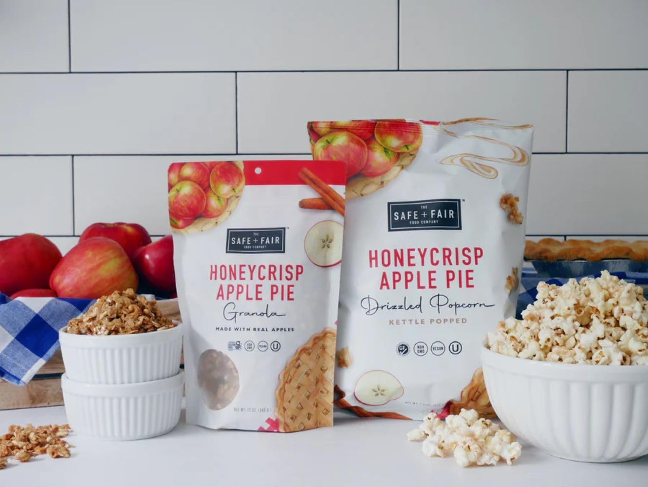 The Safe + Fair nutrition and allergen label highlighting Top 9 allergen-free assurance