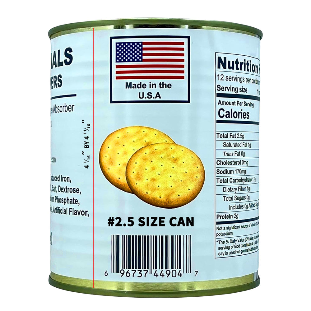 SAFECASTLE can label detail showing product info and long storage benefit