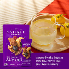 Sahale Snacks close-up of yuzu vanilla glaze texture highlighting flavor coating