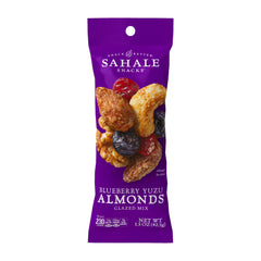 Sahale Snacks front packaging showing vibrant yuzu flavor and grab-and-go benefit
