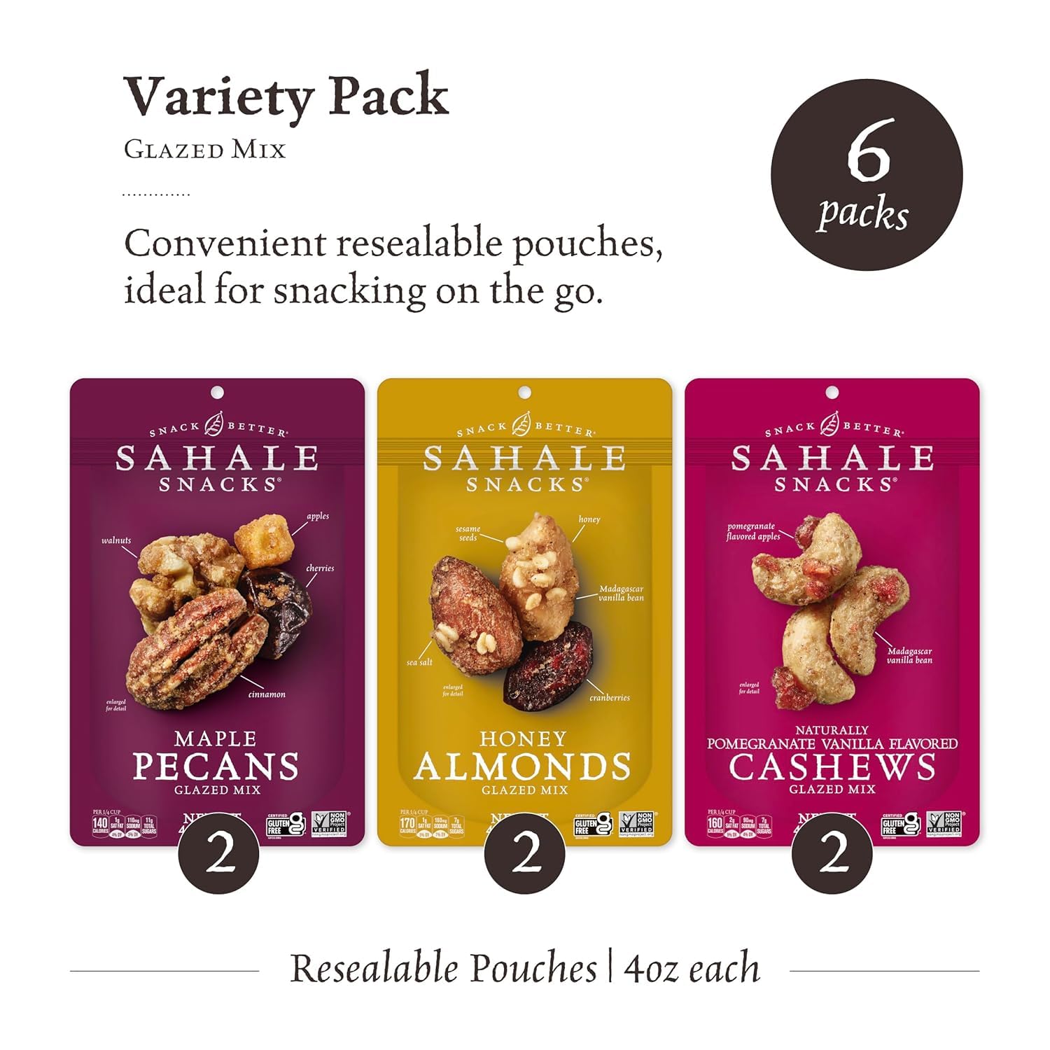 Sahale Snacks maple pecans close-up highlighting crunchy texture and sweet glaze