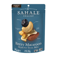 Sahale Snacks front pouch showing resealable packaging and convenience