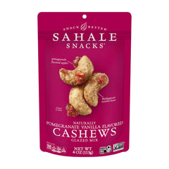 Sahale Snacks front pouch showing branding and flavor, convenient portable snack