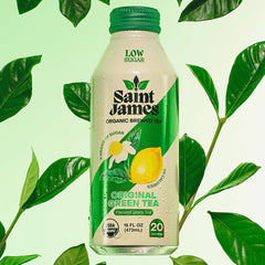 Saint James bottle held in hand demonstrating single-serve convenience
