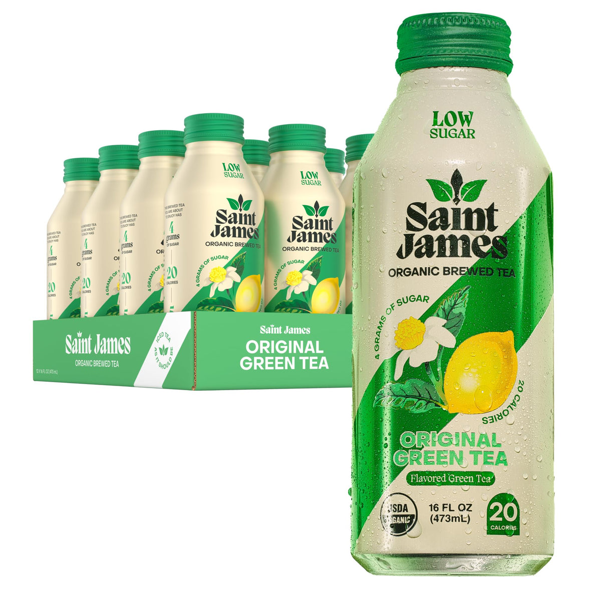 Saint James front packaging showing 12-pack and brand appeal