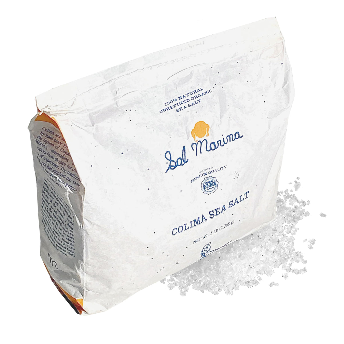 SAL MARINA LA CENTRAL front packaging showing 5 lb bag and brand clarity
