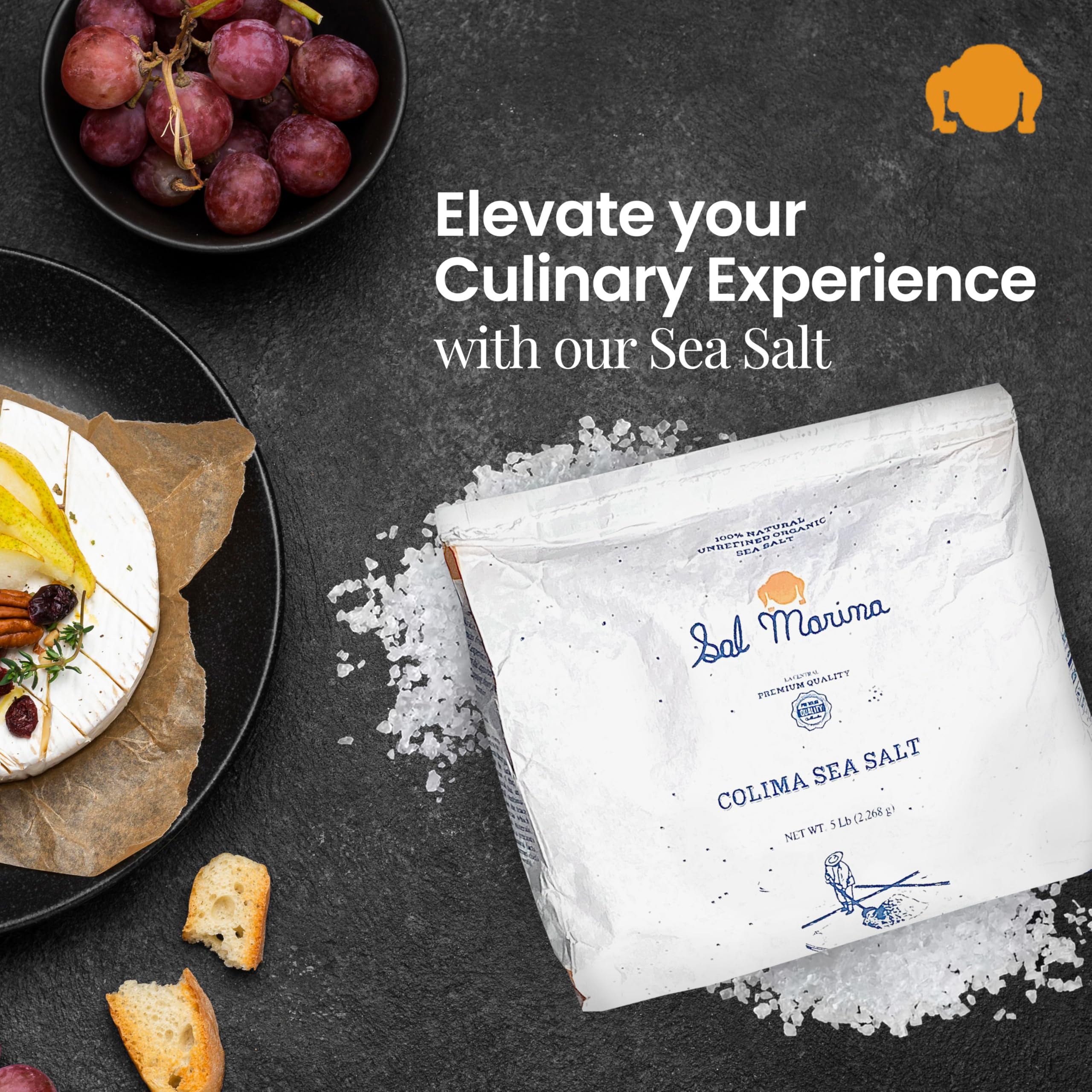 SAL MARINA LA CENTRAL sprinkled on a dish in a lifestyle kitchen setting