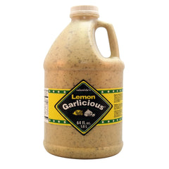 Salamida bottle front label showing Lemon Garlicious and clear ingredient benefits