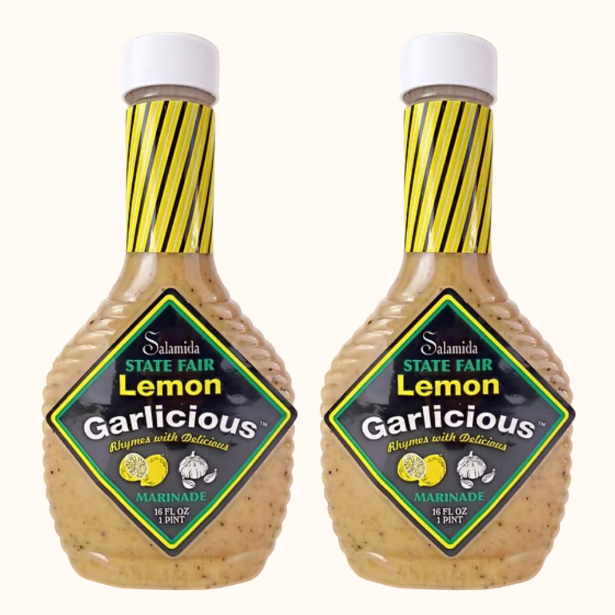 Salamida bottle front packaging showing label and size for easy identification and pantry benefit