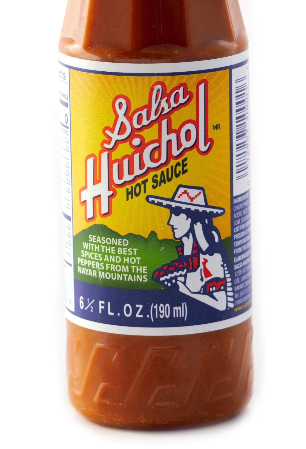 Salsa Huichol close-up of sauce texture highlighting vivid color and pourability