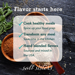 s.a.l.t. sisters prepared dip in bowl with olive oil, ready for dipping