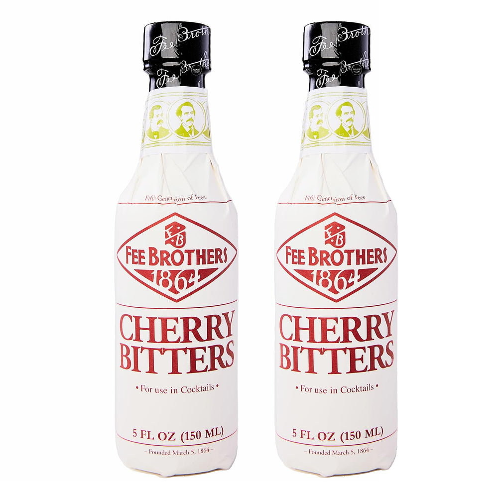 Salthouse & Peppermongers Fee Brothers cherry bitters front packaging showing two 5 oz bottles for consistent cocktails